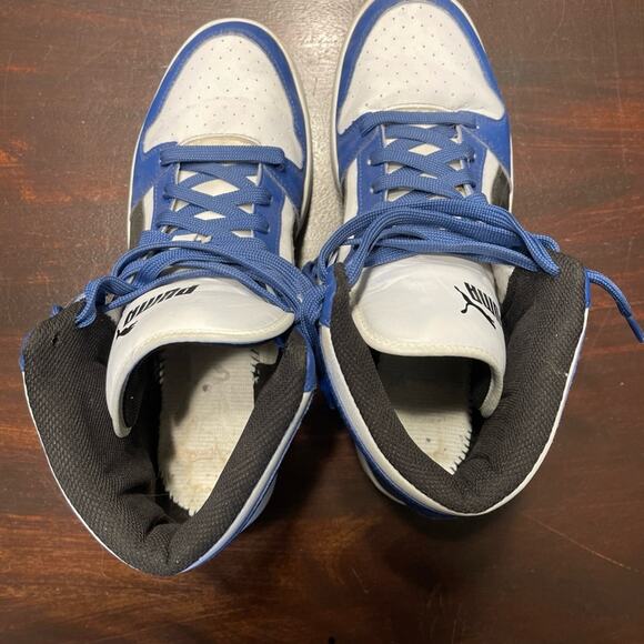 Puma Rebound Layup Blue and Black Retro Sneakers - Picture 6 of 8